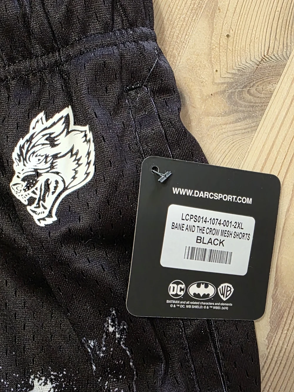 Darc Sport x Batman Bane And The Crow Mesh Shorts Men’s 2XL 751/1000 NWT